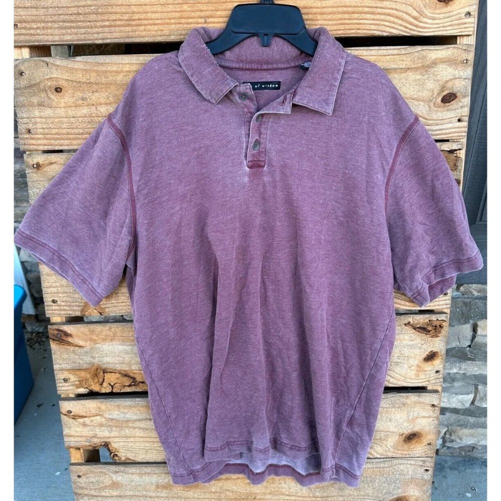 Age of Wisdom‎ Mens Size L Golf Polo Red Short Sleeve Casual Polo Shirt